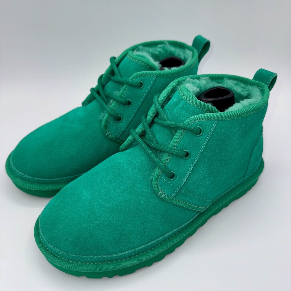 UGG Neumel Boots Women's Size 7 Emerald Green Suede‎ Sherpa
